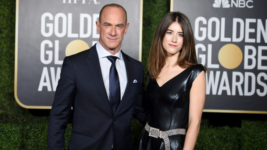 Christopher Meloni and Sophia Meloni attend the 78th Annual Golden Globe Awards in 2021