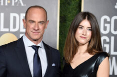 Christopher Meloni and Sophia Meloni attend the 78th Annual Golden Globe Awards in 2021