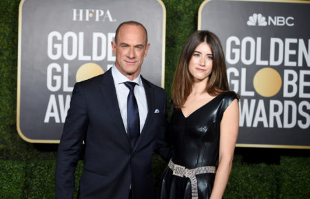 Christopher Meloni and Sophia Meloni attend the 78th Annual Golden Globe Awards in 2021