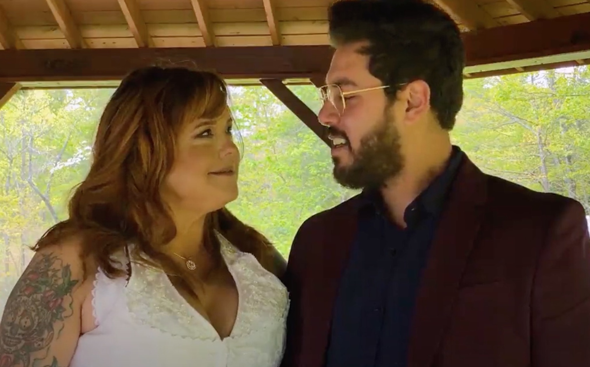 Rebecca et Zied le jour de leur mariage, 90 Day Fiancé