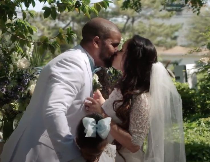 Hazel, Tarik, and Auri on their wedding day, 90 Day Fiancé