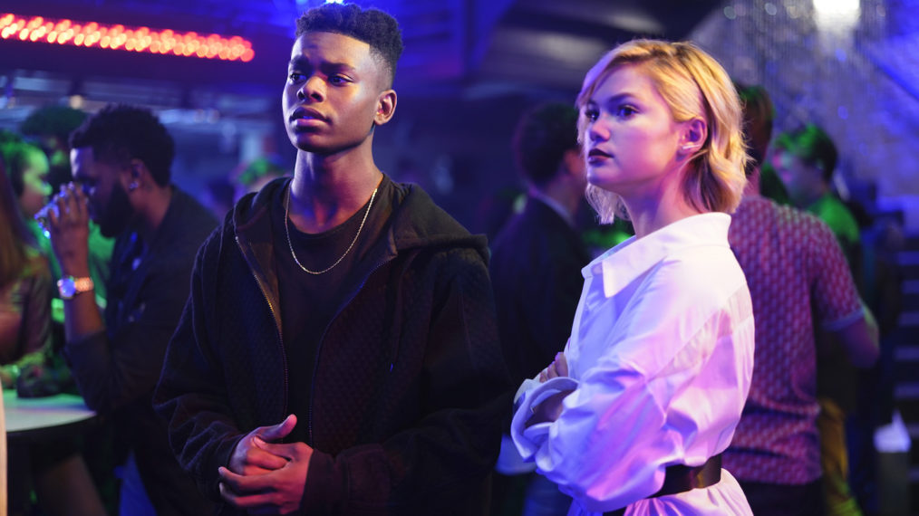 Aubrey Joseph as Ty and Olivia Holt as Tandy in Cloak & Dagger