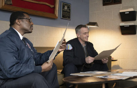 Eamonn Walker David Eigenberg Chicago Fire Season 9 Boden Herrmann