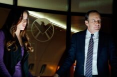 Chloe Bennet and Clark Gregg in Marvel's Agents of SHIELD