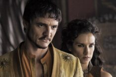 Pedro Pascal as Oberyn Martell and Indira Varma as Ellaria Sand in Game of Thrones