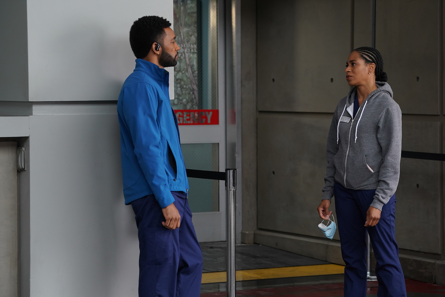 Anthony Hill Kelly McCreary Grey's Anatomy Season 17 Episode 10