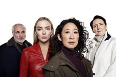 Killing Eve season 3 cast - Kim Bodnia, Jodie Comer, Sandra Oh, and Fiona Shaw