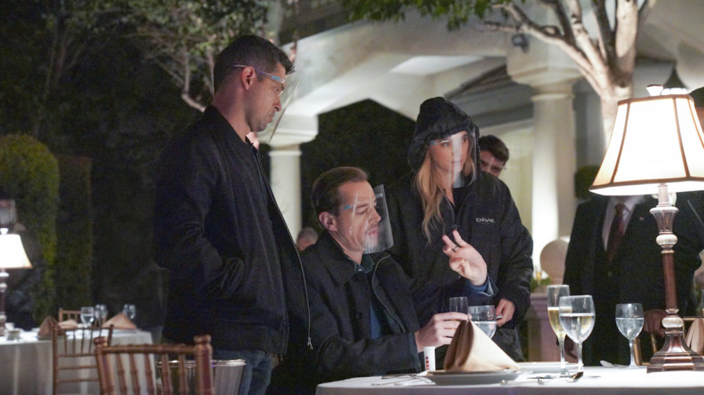 Wilmer Valderrama as NCIS Special Agent Nicholas “Nick” Torres, Sean Murray as NCIS Special Agent Timothy McGee, Emily Wickersham as NCIS Special Agent Eleanor 