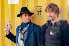 Ravil Isyanov as Anatoli Kirkin and Eric Christian Olsen as Marty Deeks in NCIS Los Angeles - Season 12, Episode 14 - 'The Noble Maidens'