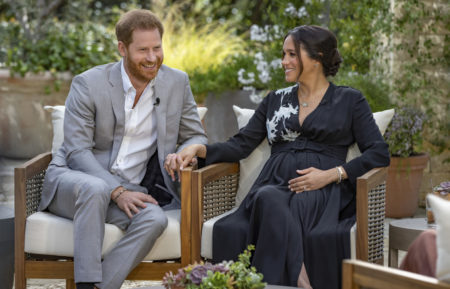 Oprah with Meghan and Harry Prince CBS