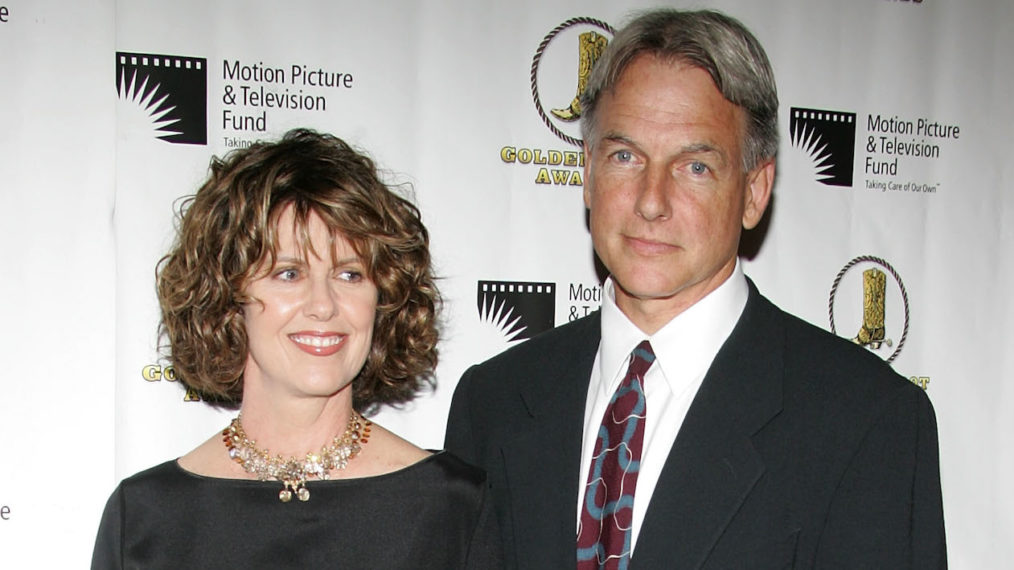 Pam Dawber and Mark Harmon at the Golden Boot Awards