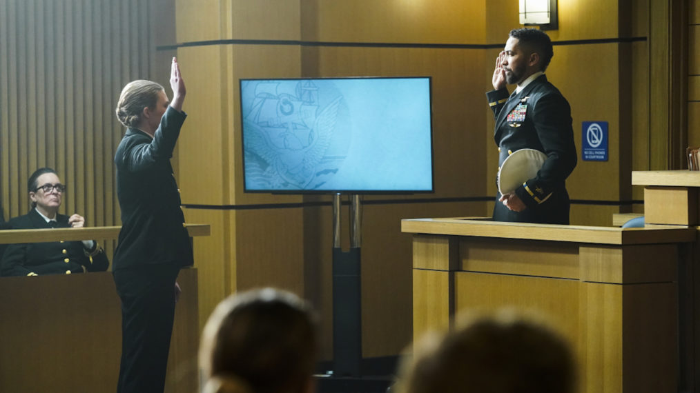 Ray Sworn In Trial SEAL Team Season 4 Episode 11