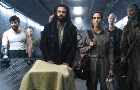 Daveed Diggs and Jennifer Connelly in Snowpiercer