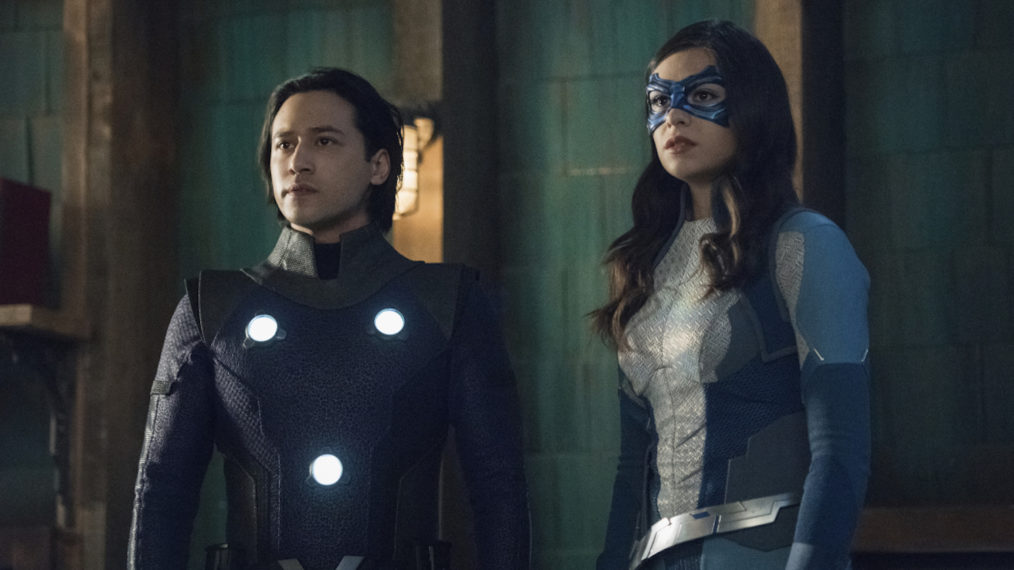 Supergirl - 'Rebirth' - Season 6 Premiere - Jesse Rath as Brainiac-5 and Nicole Maines as Dreamer