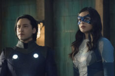 Supergirl - 'Rebirth' - Season 6 Premiere - Jesse Rath as Brainiac-5 and Nicole Maines as Dreamer
