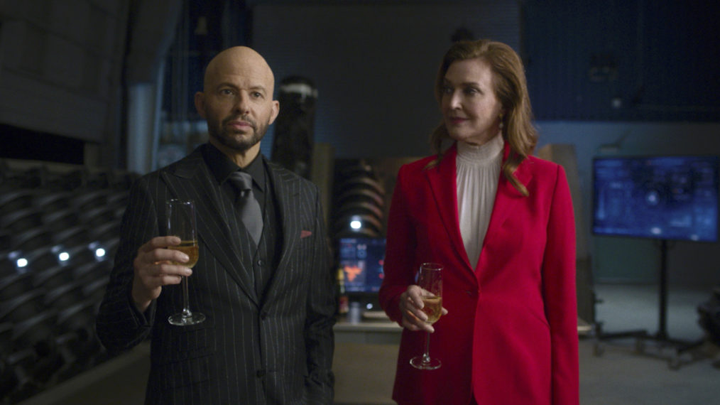 Jon Cryer as Lex Luthor and Brenda Strong as Lillian Luthor in Supergirl - Season 6 Premiere