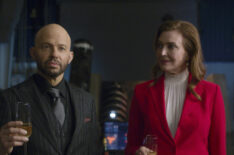 Jon Cryer as Lex Luthor and Brenda Strong as Lillian Luthor in Supergirl - Season 6 Premiere