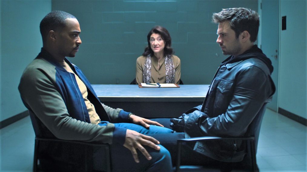 The Falcon and The Winter Soldier - Anthony Mackie, Amy Aquino, Sebastian Stan