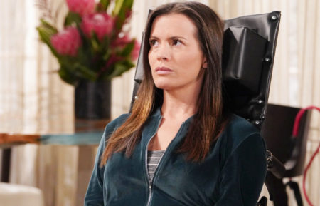Melissa Claire Egan in a wheelchair in Young and the Restless