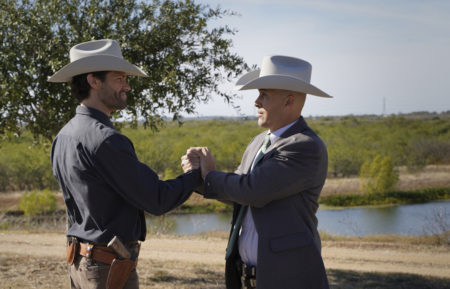 Jared Padalecki as Cordell Walker and Coby Bell as Captain James in Walker