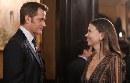 Peter Hermann as Charles and Sutton Foster as Liza in Younger - Season 6