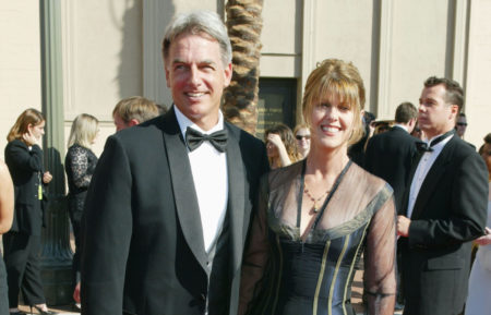 Mark Harmon and Pam Dawber attend the 2002 Creative Arts Emmy Awards