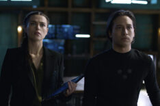Supergirl - Katie McGrath as Lena Luther and Jesse Rath as Brainiac-5