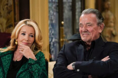 Melody Thomas Scott (Nikki Newman) and Eric Braeden (Victor Newman) in Y&R