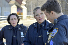Blue Bloods - Season 11, Episode 12 - Lauren Patten as Officer Rachel Witten, Vanessa Ray as Eddie Janko, Will Estes as Jamie Reagan