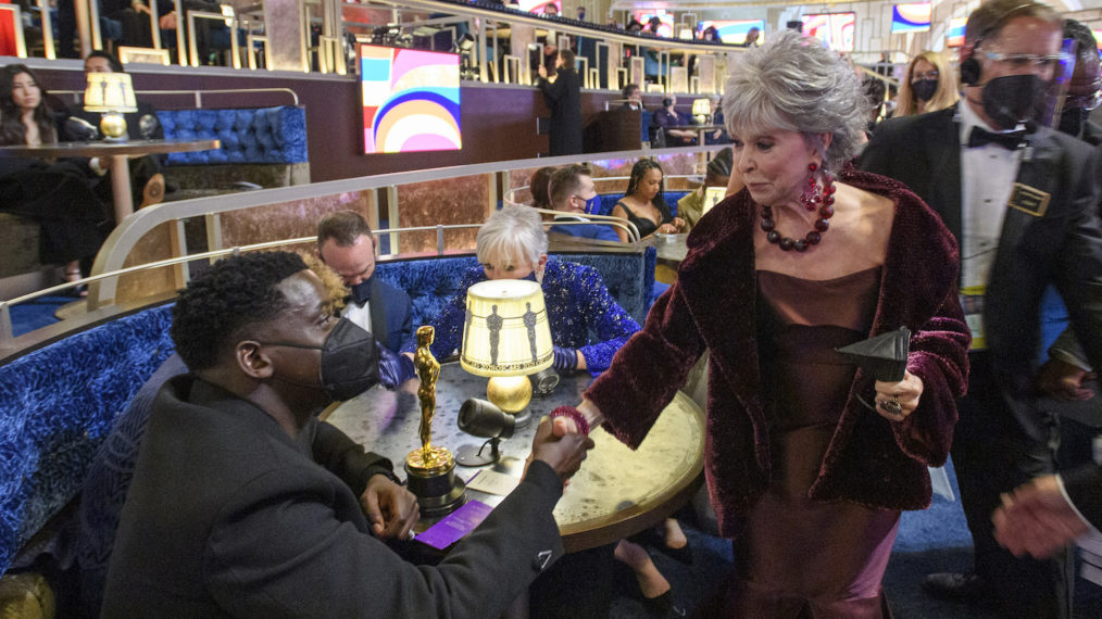 Oscars 2021 Backstage - Daniel Kaluuya Rita Moreno