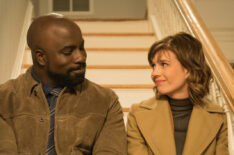 Mike Colter as David Acosta and Katja Herbers as Kristen Bouchard in Evil