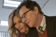 Christine Lahti as Sheryl Luria, Michael Emerson as Leland Townsend in Evil - Season 1 Finale