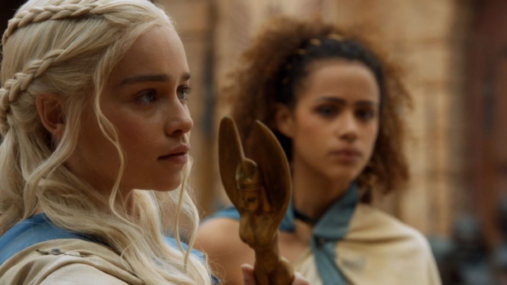 Game of Thrones Season 3 Emilia Clarke Nathalie Emmanuel