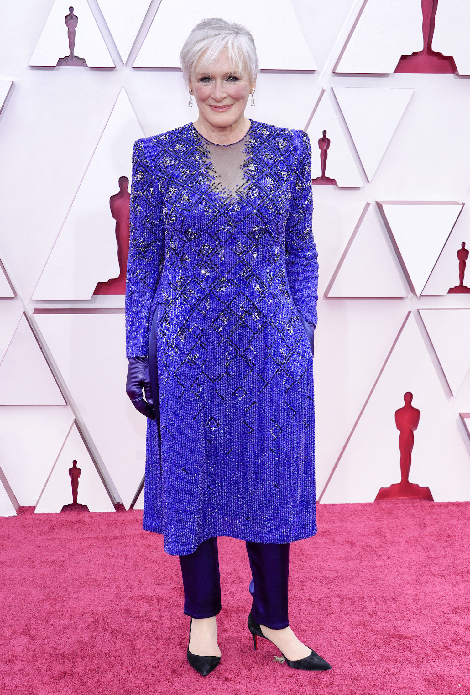 Glenn Close Oscars 2021 Red Carpet