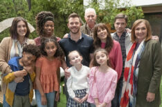 Home Economics family cast - Caitlin McGee, Sasheer Zamata, Jimmy Tatro, Phil Reeves, Karla Souza, Topher Grace, Nora Dunn, JeCobi Swain, Jordyn Curet, Shiloh Bearman, Chloe Jo Rountree