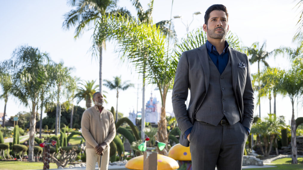 Dennis Haysbert Tom Ellis Lucifer God Season 5 Episode 9