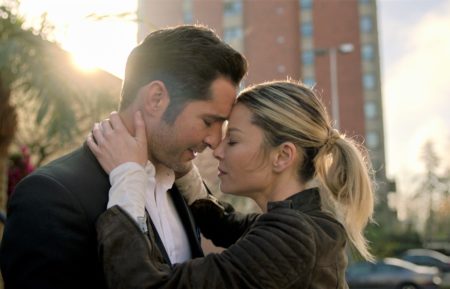 Lucifer - Tom Ellis as Lucifer Morningstar and Lauren German as Chloe Decker - Season 5