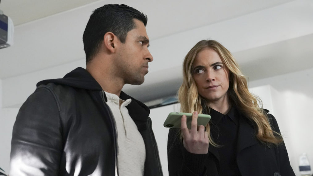 NCIS - Season 18 Episode 13 - Torres and Bishop -Wilmer Valderrama and Emily Wickersham