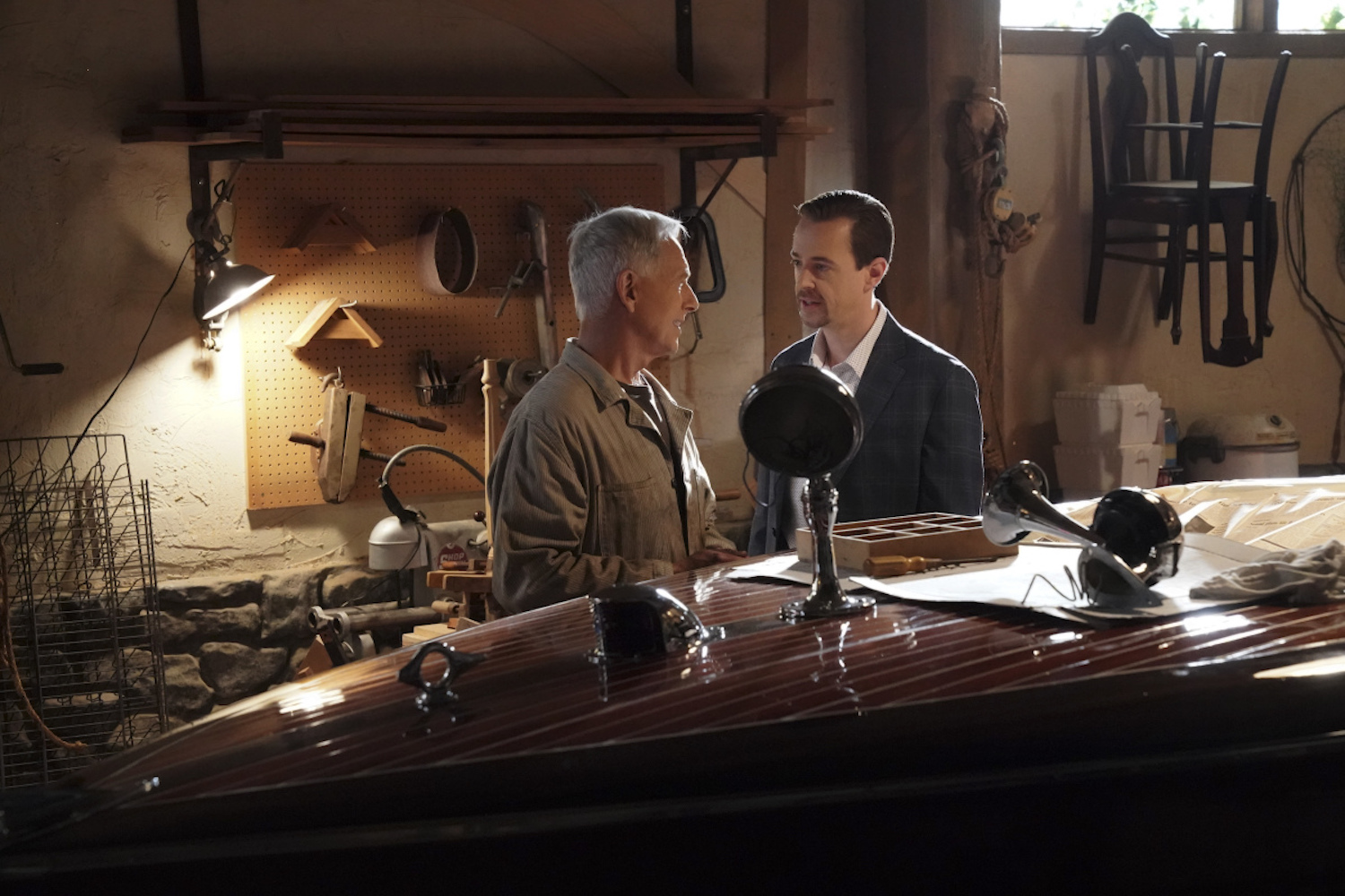 Mark Harmon Sean Murray NCIS 1812 McGee Gibbs Boat