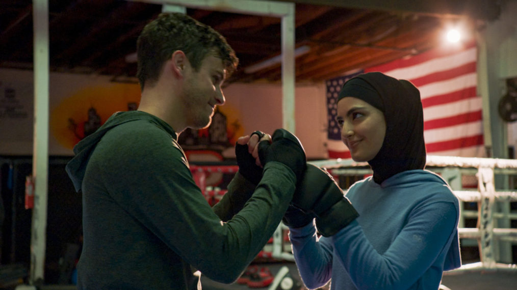 Garrett Coffey (Rob Black) and Medalion Rahimi (Special Agent Fatima Namazi) - NCIS Los Angeles Season 12 Episode 15 Boxing