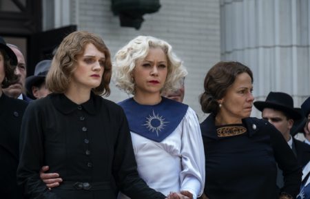 Gayle Rankin, Tatiana Maslany, and Lili Taylor in Perry Mason