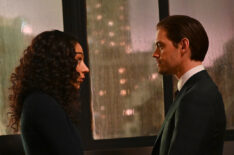 Aurora Perrineau as Dani and Tom Payne as Malcolm in the “Killabustas” episode of Prodigal Son - Season 2 Episode 9