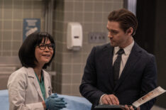 Keiko Agena as Edrisa and Tom Payne as Malcolm in the 'Bad Manners' episode of Prodigal Son - Season 2 Episode 5