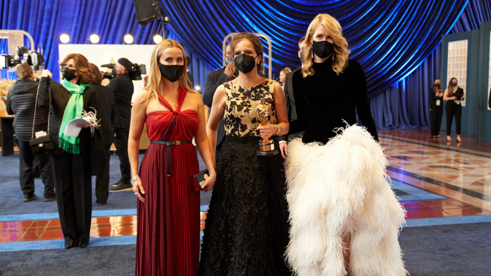 Oscars 2021 Backstage - Reese Witherspoon, Michelle Couttolenc, Laura Dern