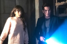 Tennille Read as Megan Donovan, Tim Rozon as Luke Roman in SurrealEstate - Season 1