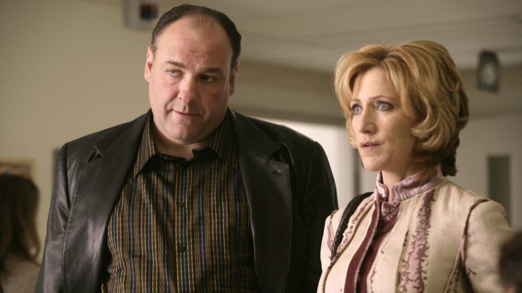 The Sopranos - James Gandolfini and Edie Falco