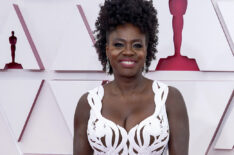 Viola Davis arrives at the 2021 Oscars Red Carpet