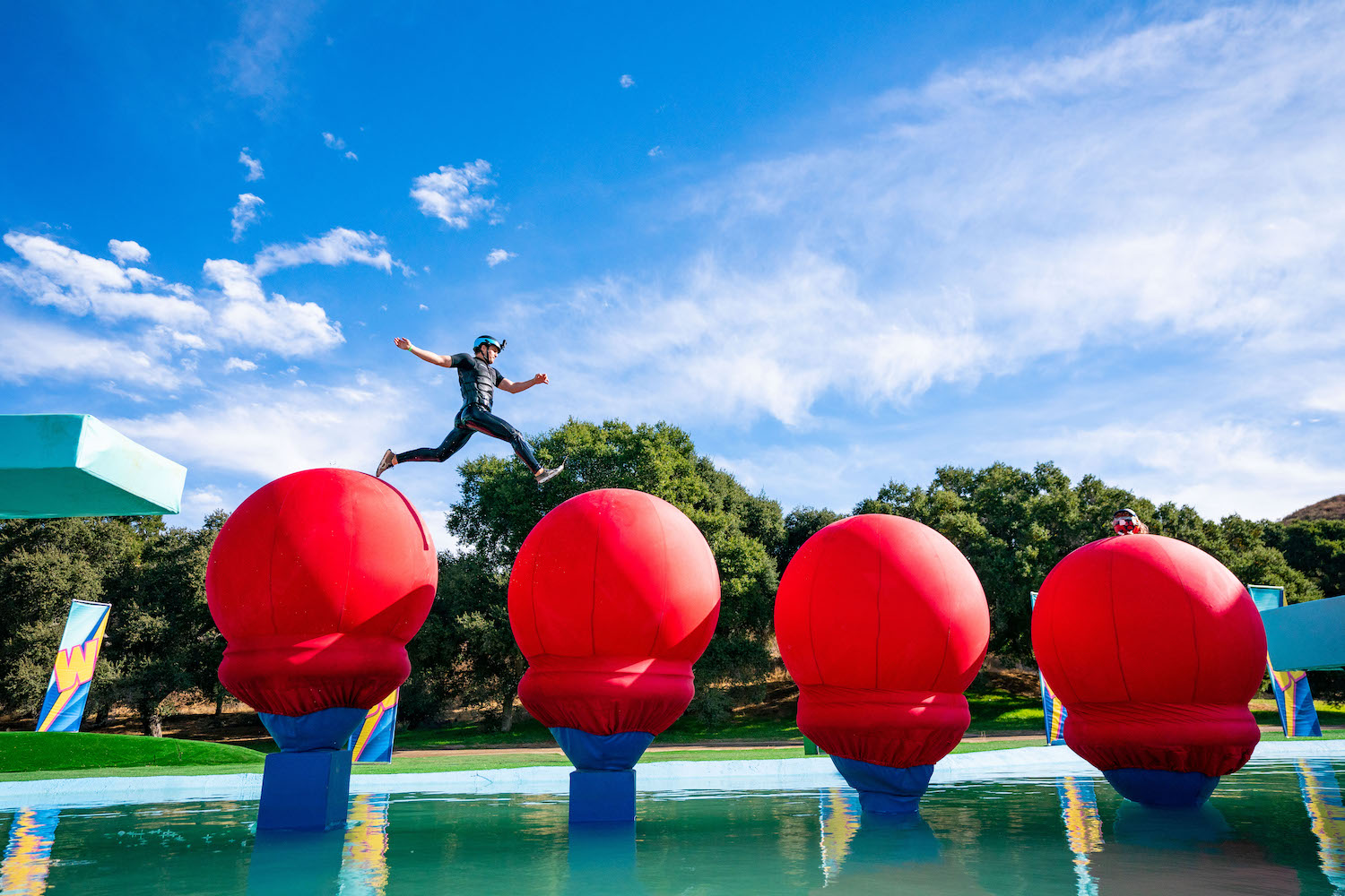 Wipeout Big Red Balls Course