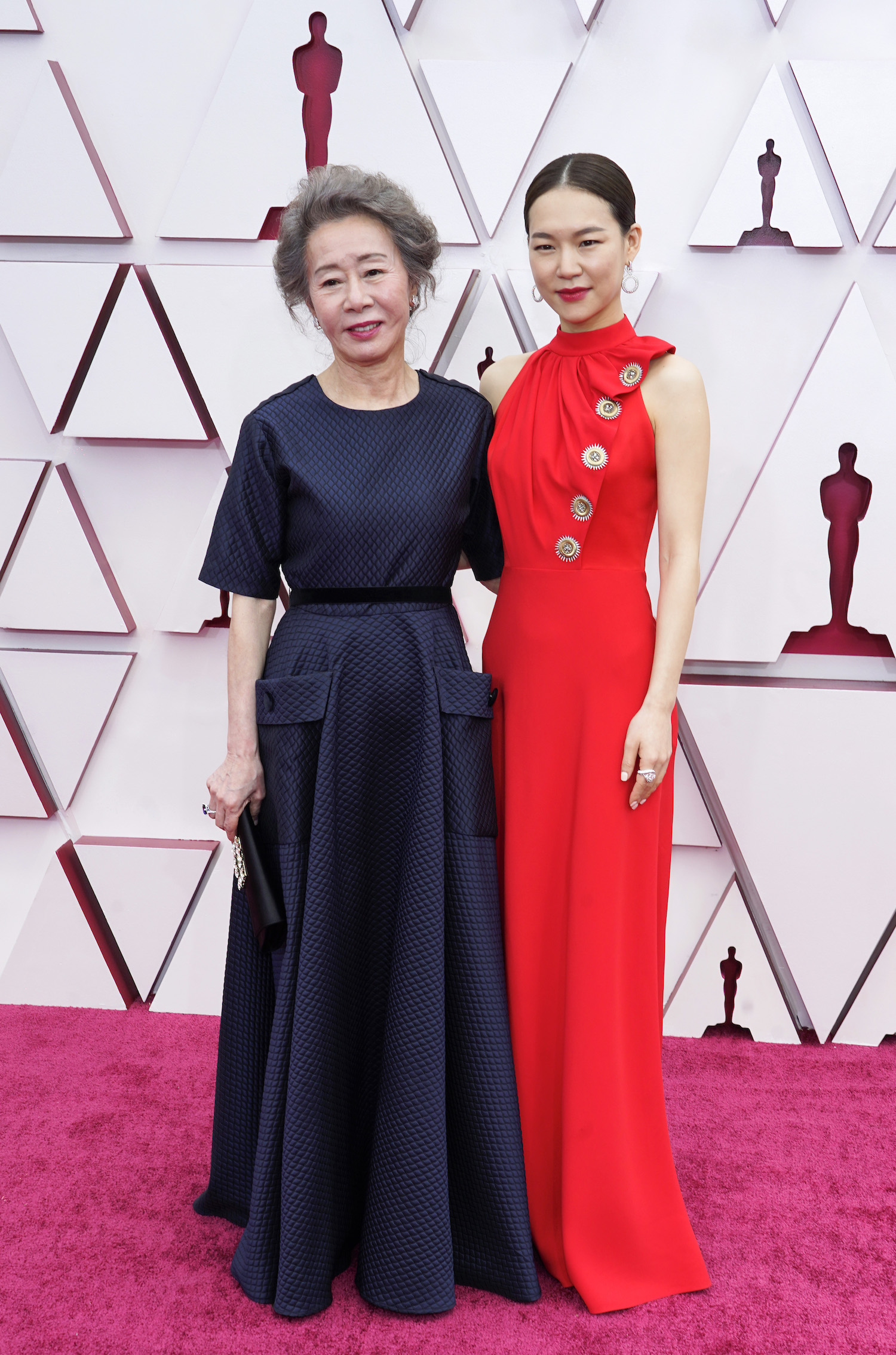 Youn Yuh-jung Yeri Han Oscars 2021 Red Carpet