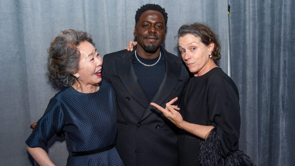 Oscars 2021 Backstage Yuh-Jung Youn, Daniel Kaluuya, and Frances McDormand